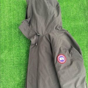 Black Canada goose coat and hat